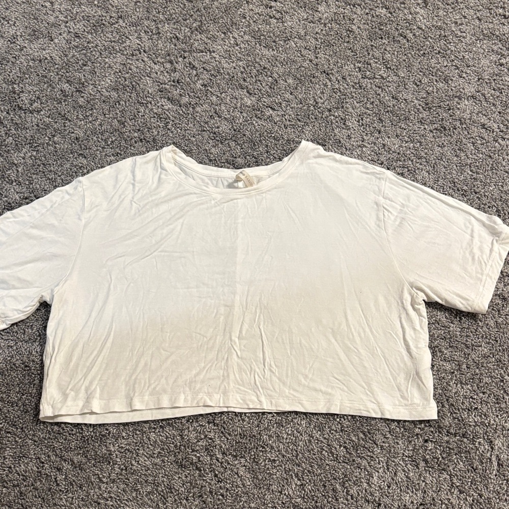 Aritzia White Crop Top